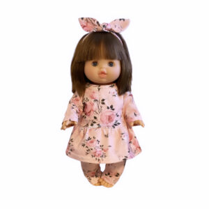 Kjóll + leggings + band pink