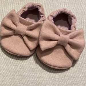 Ungbarna skór með ull - BLEIKIR