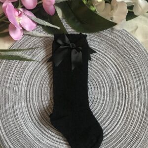 Hné sokkar með slaufu