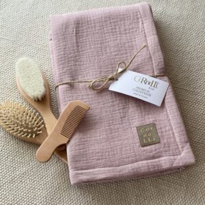 Múslin teppi Rose 75x100