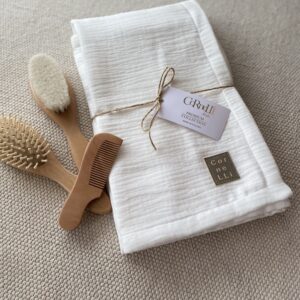 Múslin teppi Ecru 75x100