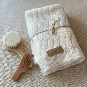 Bómullar teppi ECRU