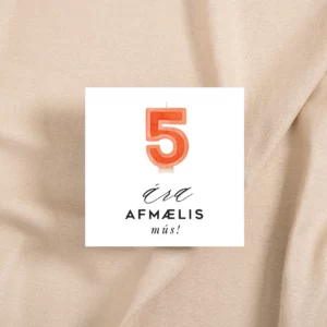 Tækifæriskort  5 ára