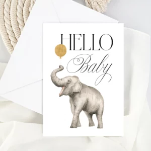Hello baby - tækifæriskort