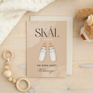 Skál í mjólk! - tækifæriskort