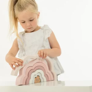 Regnbogi Ský bleikt Label Label