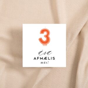 Tækifæriskort  3 ára