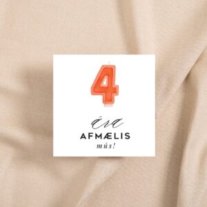 Tækifæriskort  4 ára