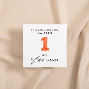 Tækifæriskort 1 árs