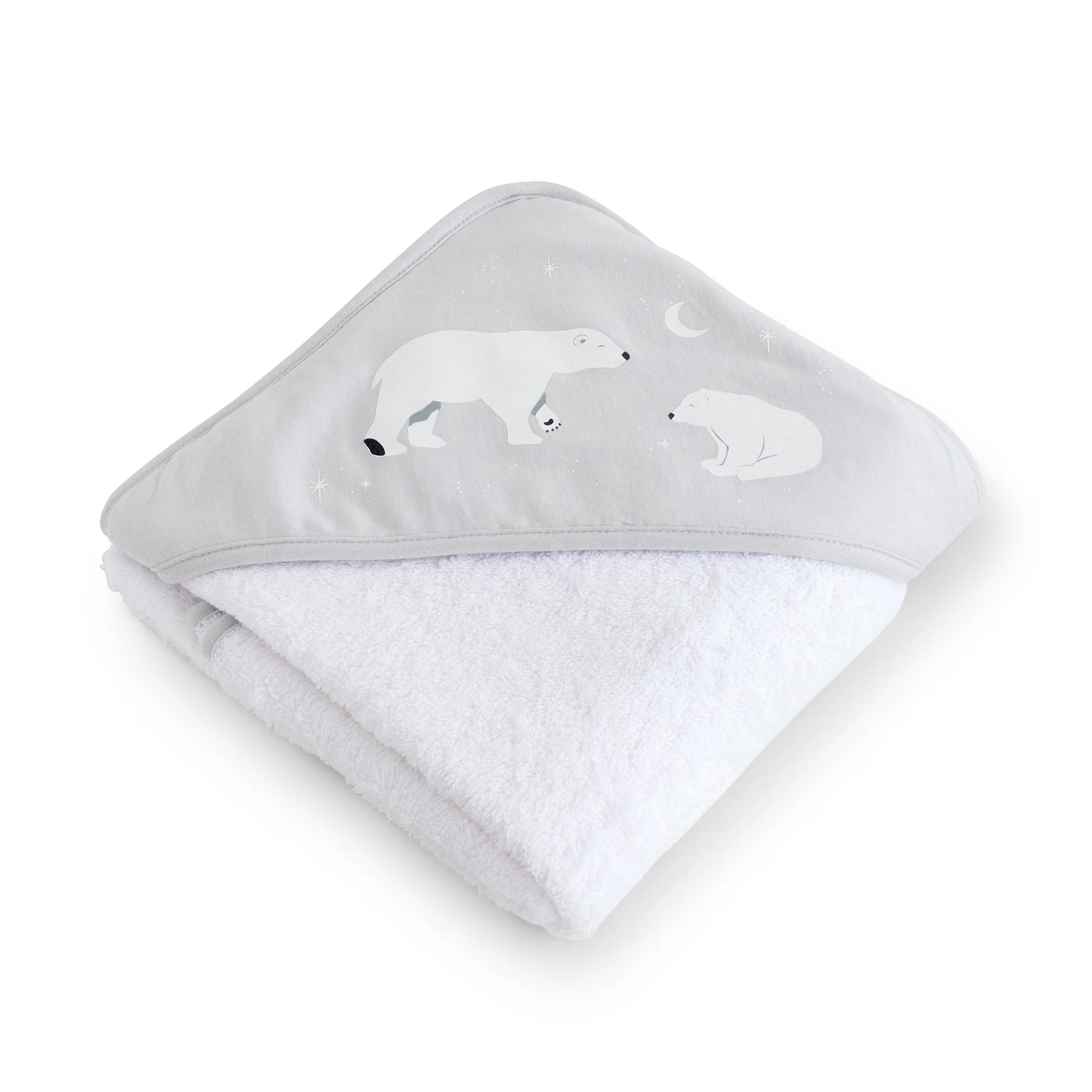 Handklæði með hettu Polaris grátt