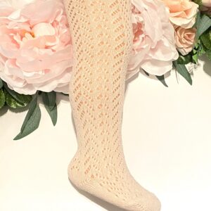 Sokkabuxur beige/bleik