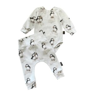 Puffins sett 62/68 blátt