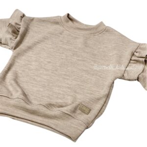 Merinóull peysa með pífum