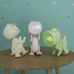 Robo lampi/vekjaraklukka (litir í boði)