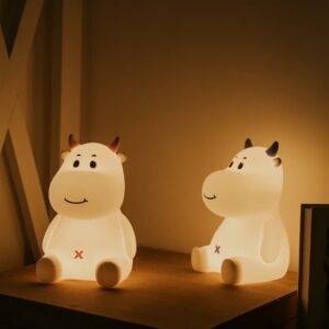 Næturljós Cow Blátt