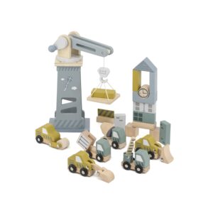 Krani og byggingarbílasett