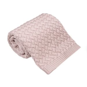 100% Merino teppi Bleikt